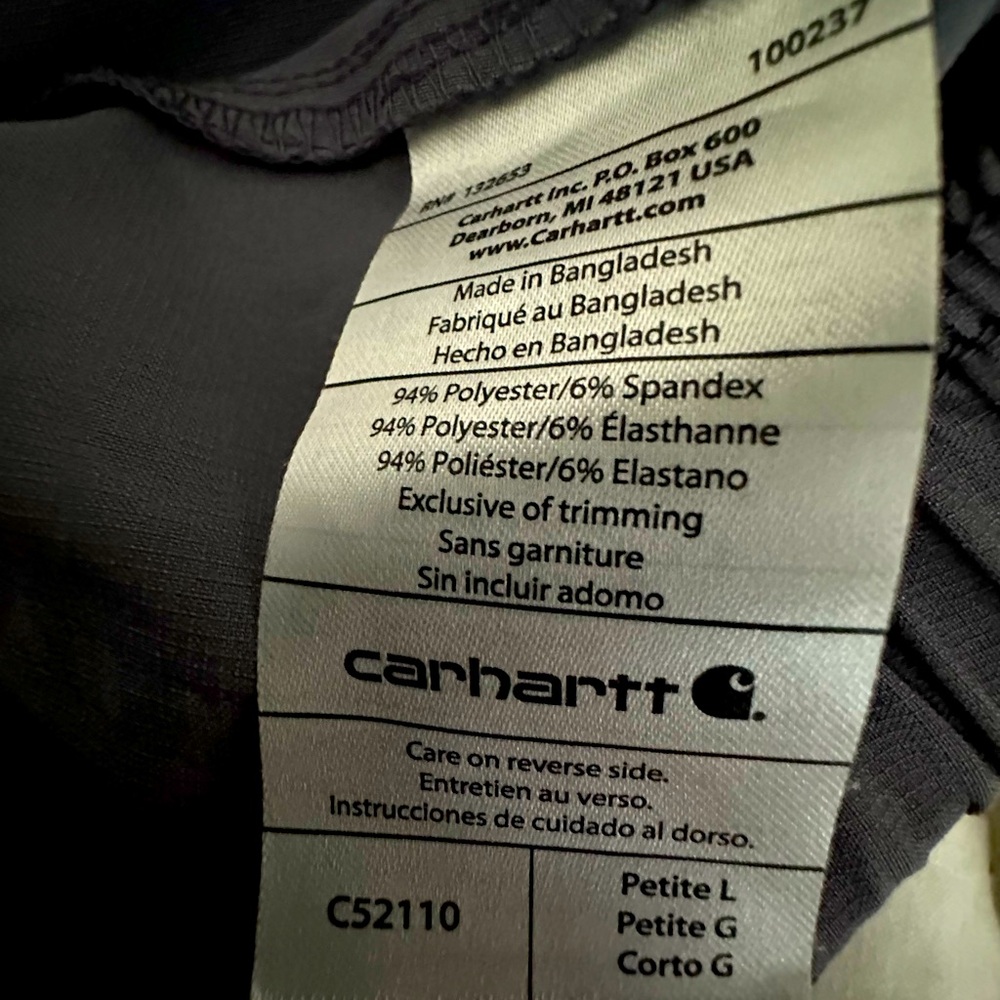 CARHARTT MODERN FIT SCRUBS SET Sz L color: Pewter - Picture 10 of 15